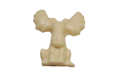 White chocolate moose-shaped lollipop