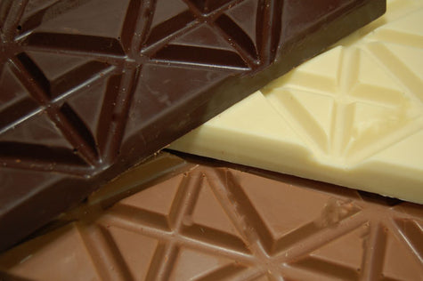 One-pound box of break-up chocolate assortment