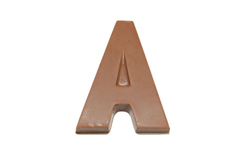 Milk chocolate letter A novelty chocolate