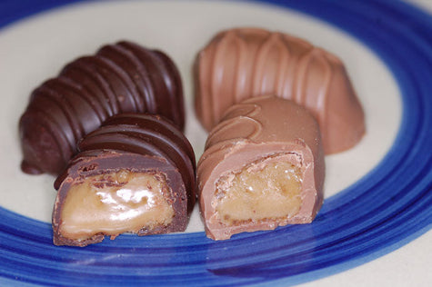 Assorted maple cream soft center chocolates
