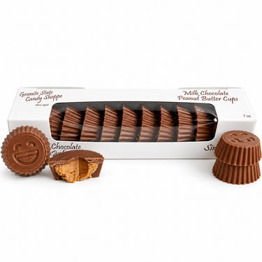 7 oz. Milk Chocolate Peanut Butter Cups on a white background