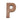 Milk Letter P