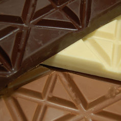 One-pound box of break-up chocolate assortment