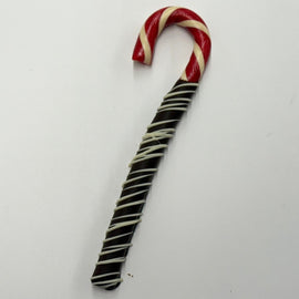 Dark Dipped Peppermint Cane