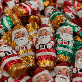 12oz. Milk Chocolate Mini Santas