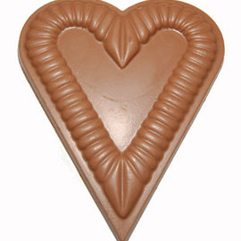 Milk Chocolate Ruffled Heart