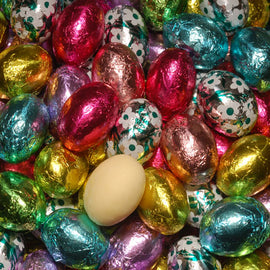 5oz White Chocolate Foiled Eggs