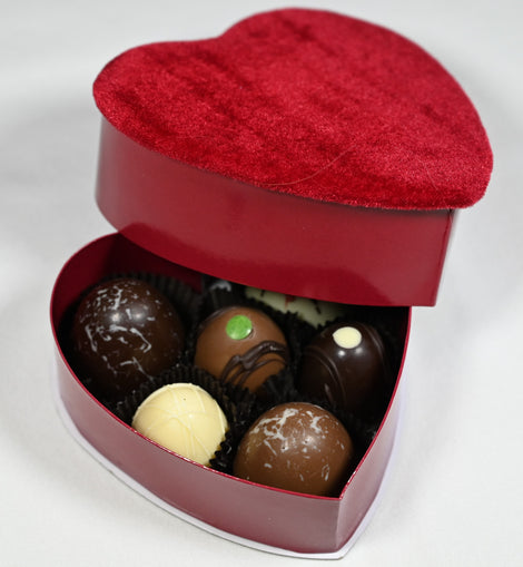 6 pc Truffle Heart Box